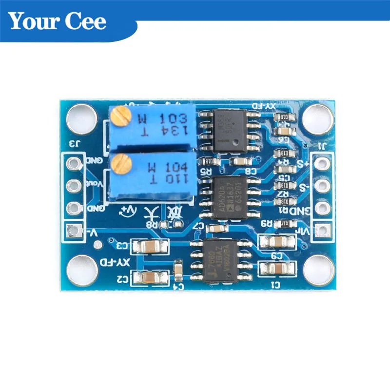 AD620 AC DC усилитель напряжения сигнала контрольно измерительная Модульная плата 3