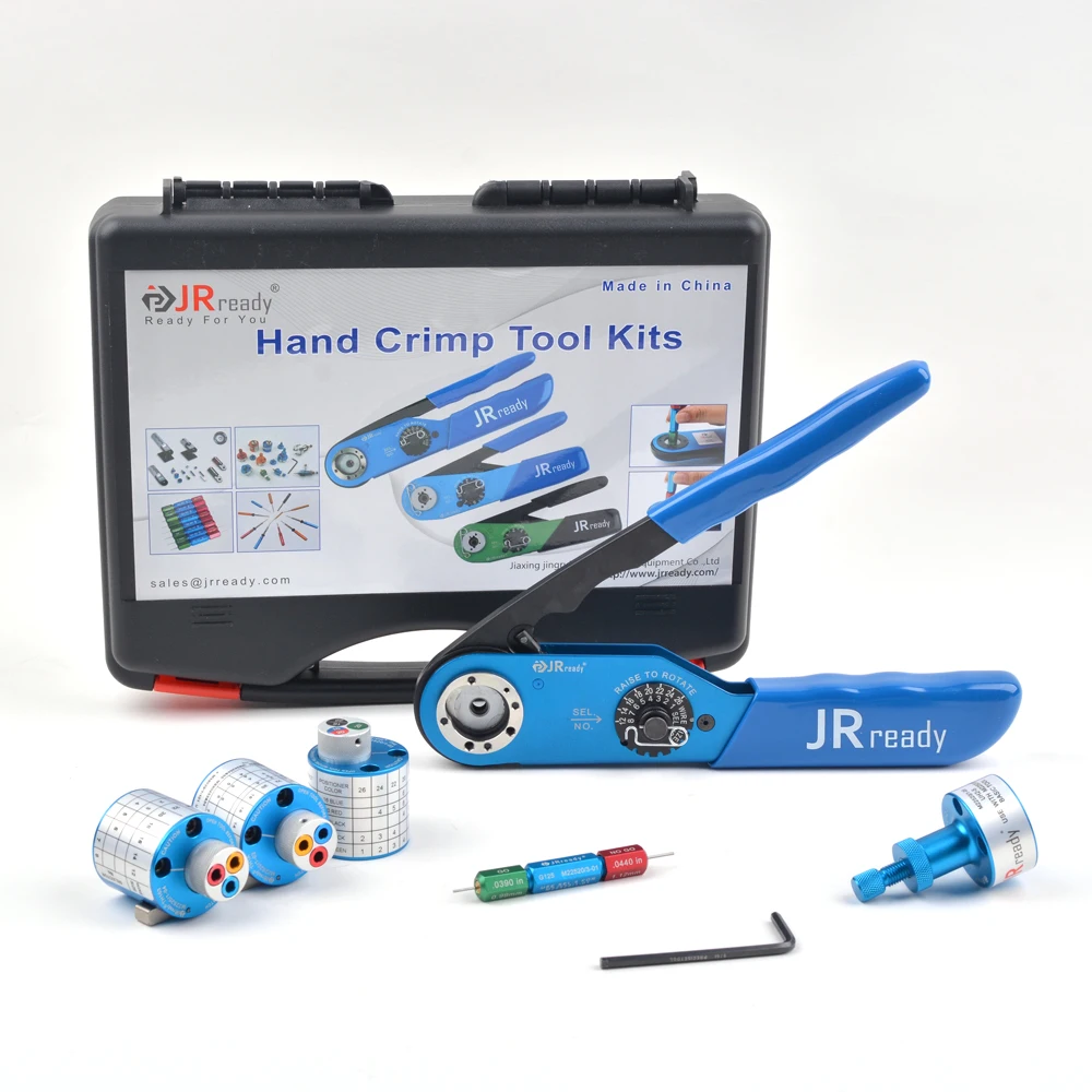 

JRready M22520/1-01 Crimping Tool Kit JST1515 AF8 Crimper TH Series UH2-5 Positioner For Electrical Terminal Contact 12-26AWG