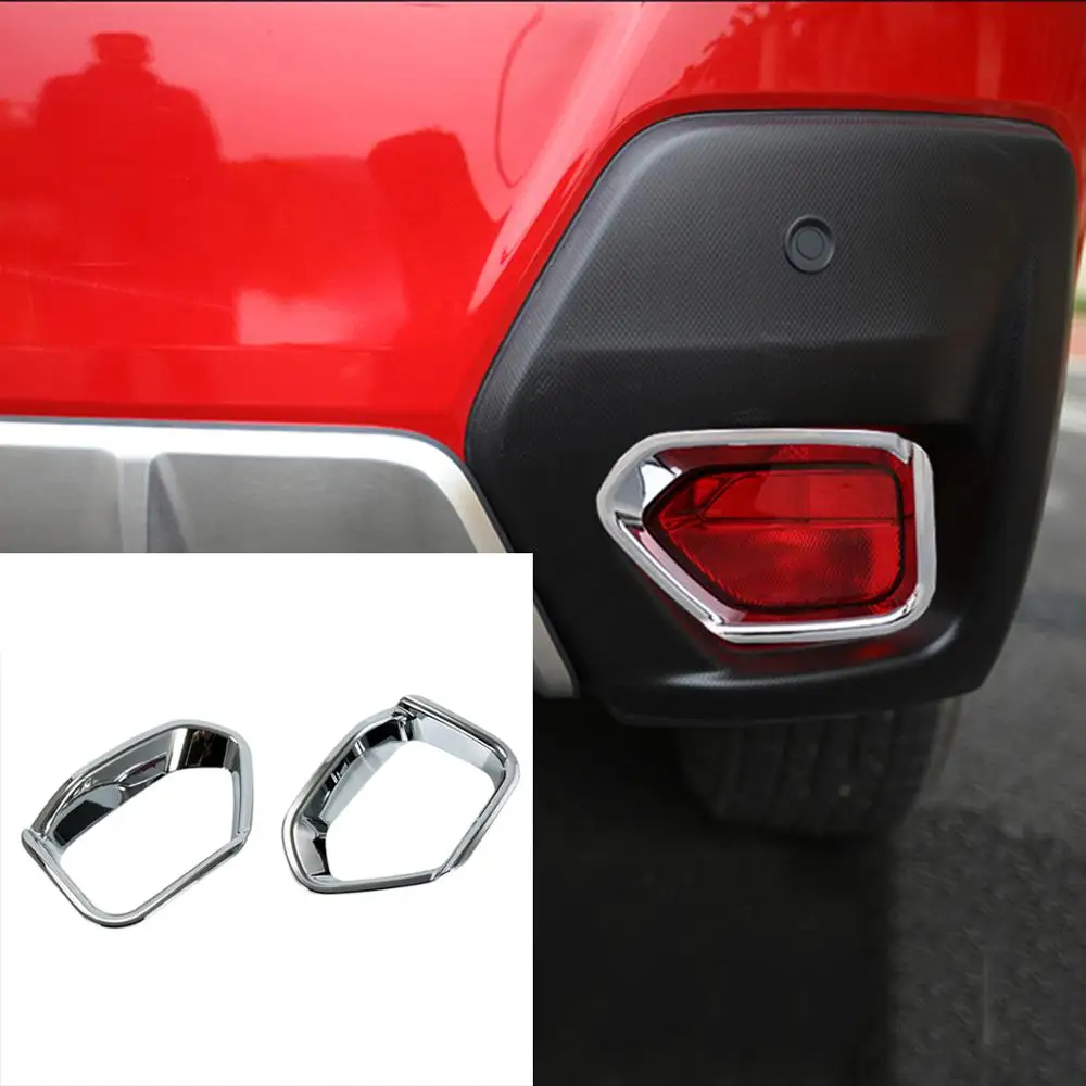 Хромированный задний бампер противотуманный светильник крышка лампы отделка