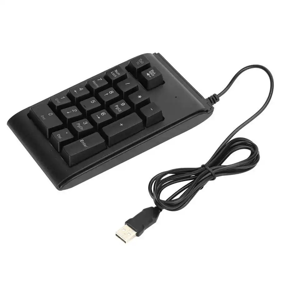 19 клавиш USB Механическая Проводная цифровая клавиатура с подсветкой Клавиатура