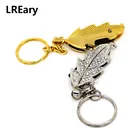 С украшением в виде кристаллов листья деревьев Pendrive128MB 64 Гб USB флеш-накопитель Флешка металлическая ручка для ключей, объемом памяти 4 Гб флэш-накопитель 16 ГБ 8 ГБ оперативной памяти, 32 Гб встроенной памяти, прекрасный