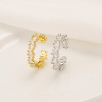luxury crystal irregular gold rings for woman 2022 neo gothic jewelry high level set accessories for korean fashion girls