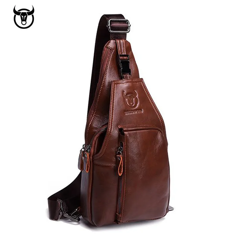BRAND Crossbody Bags Men's Chest Bag Designer Messenger bag Men Leather Shoulder Bag Male Diagonal Pack Travel Package