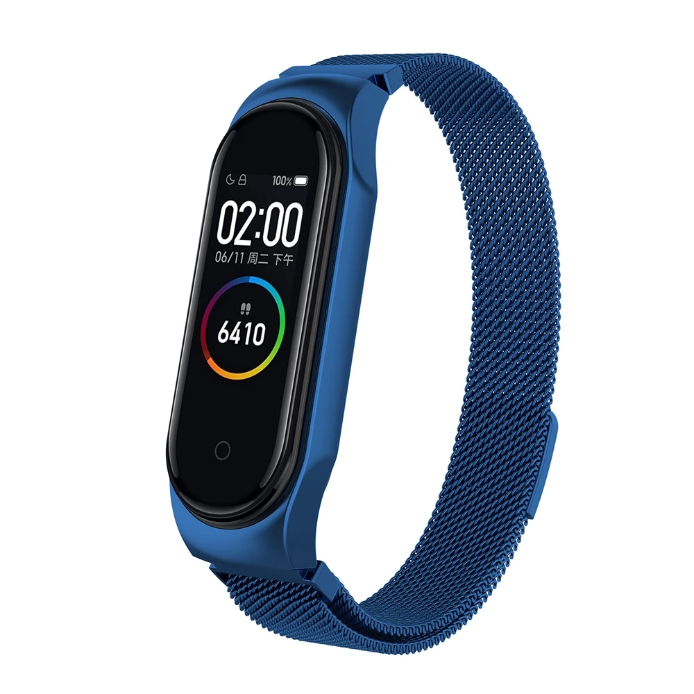Metal Milanese Wrist Strap For XiaoMi Mi Band 4 3 Magnetic Bracelet Strap Mi Band 4 Mi4 Women Man Smart Band Accessories