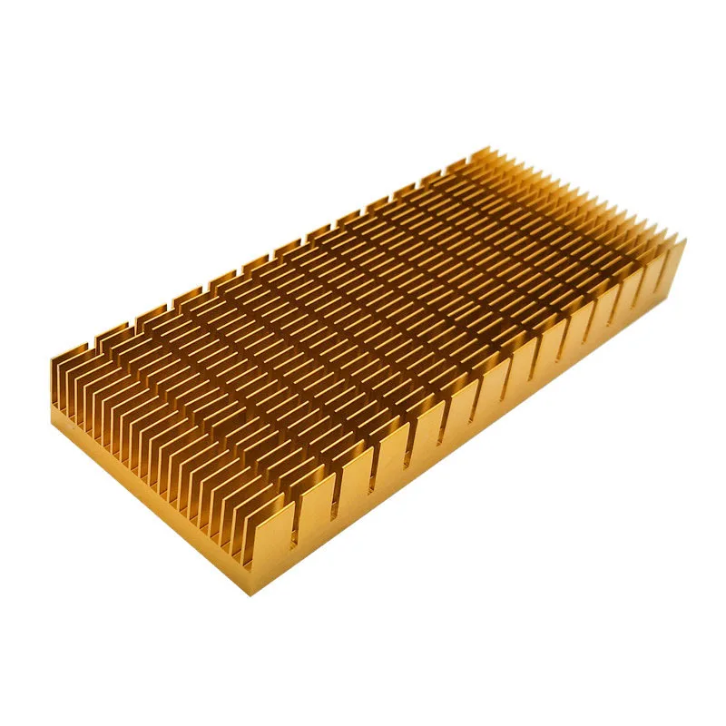 

1Pcs High quality heat sink 150*60*18MM Grooved gold heat sink