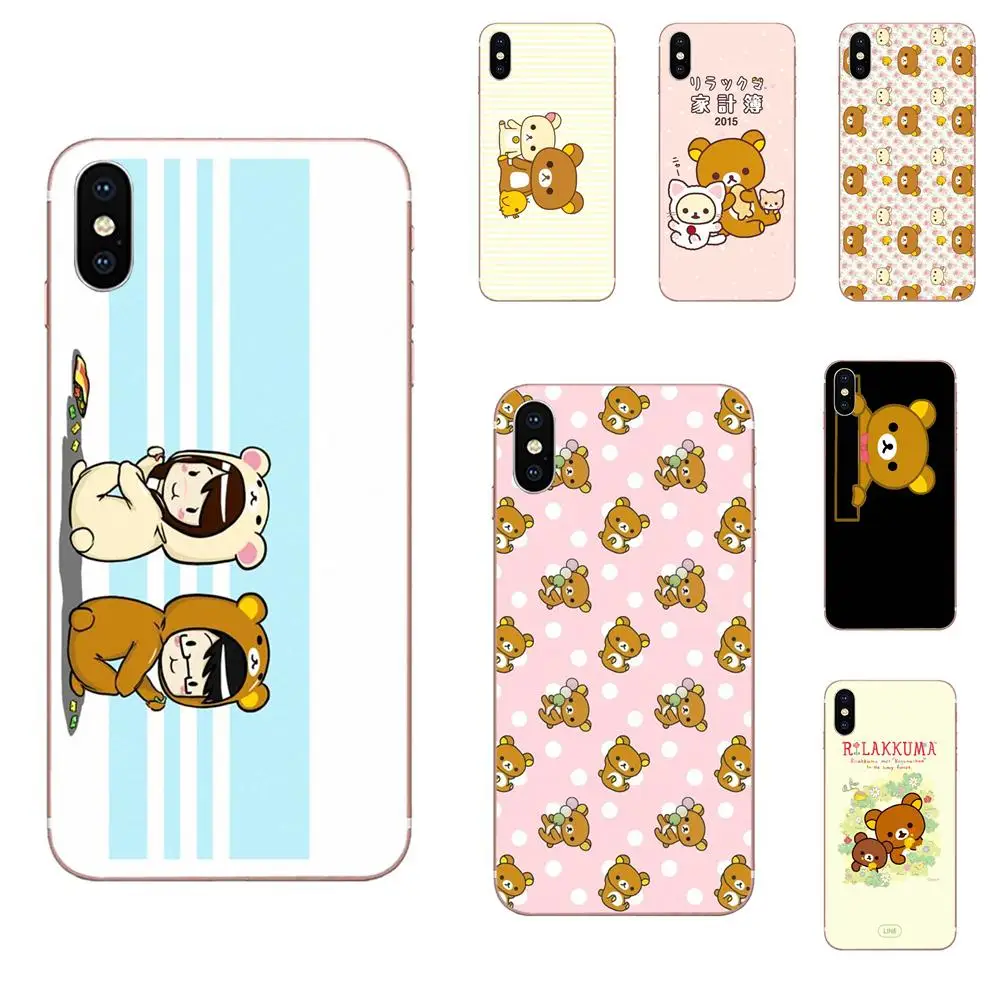Rilakkuma для Apple iPhone 4 4s 5 5C 5S SE 6 6S 7 8 Plus X XS Max XR мягкий чехол из ТПУ | Мобильные телефоны и