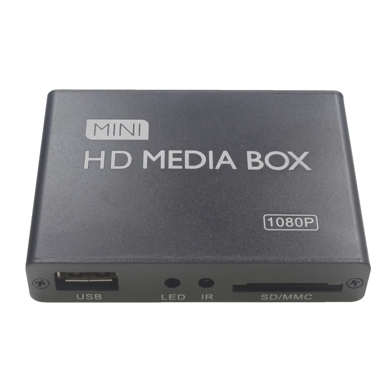 

Mini Full 1080p HD Media Player MPEG / MKV / H.264 with H-D-M-I AV USB 2.0 Host SD Card Reader Slot IR Remote Control for HDTV