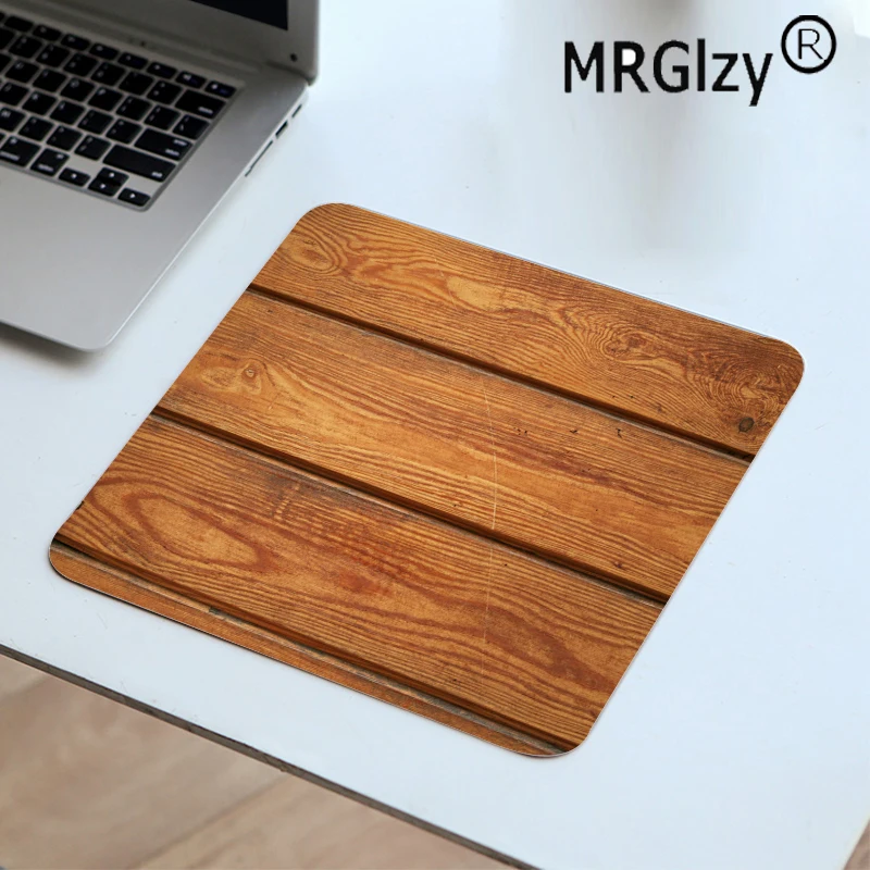 mrglzy brown wood grain new design stylish mouse pad big gaming accessories laptop pad rubber for csgo mouse pad 22x18cm carpet free global shipping