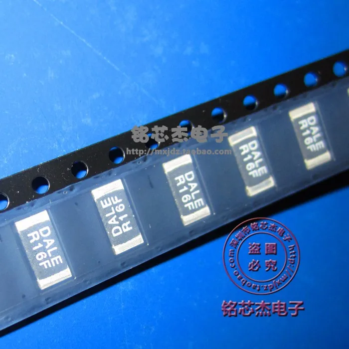 

electronics resistor lot 100% NEW ORIIGNAL DALE R16F Res Metal Strip 2512 0.16 Ohm 1% 1W 75ppm Molded SMD SMD Embossed Plastic
