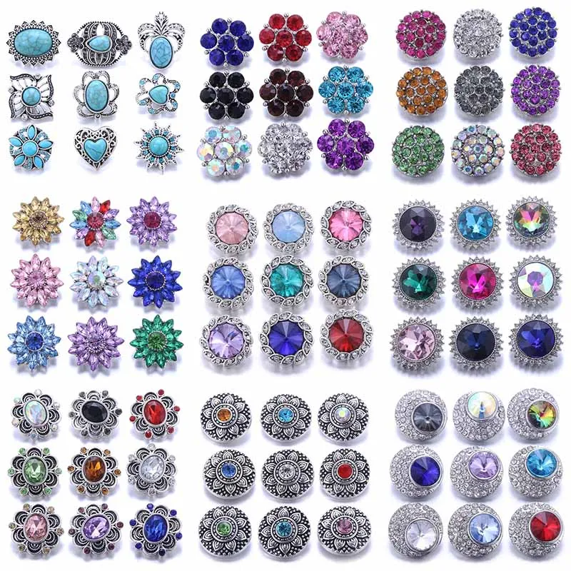 10 шт./лот оптовая продажа 18 мм кнопки ювелирные изделия Смола Металл горный