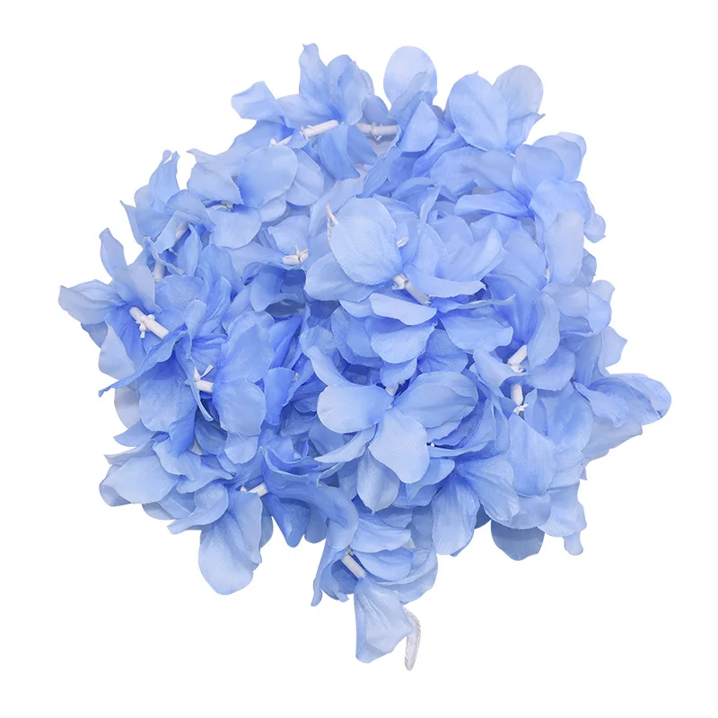 T06 Royal-blue 1 м искусственная шелковая Гортензия Глициния Цветок струна DIY Имитация свадебная АРКА квадратная ротанговая Настенная Корзина Свадебный декор - Цвет: T06 Royal-blue