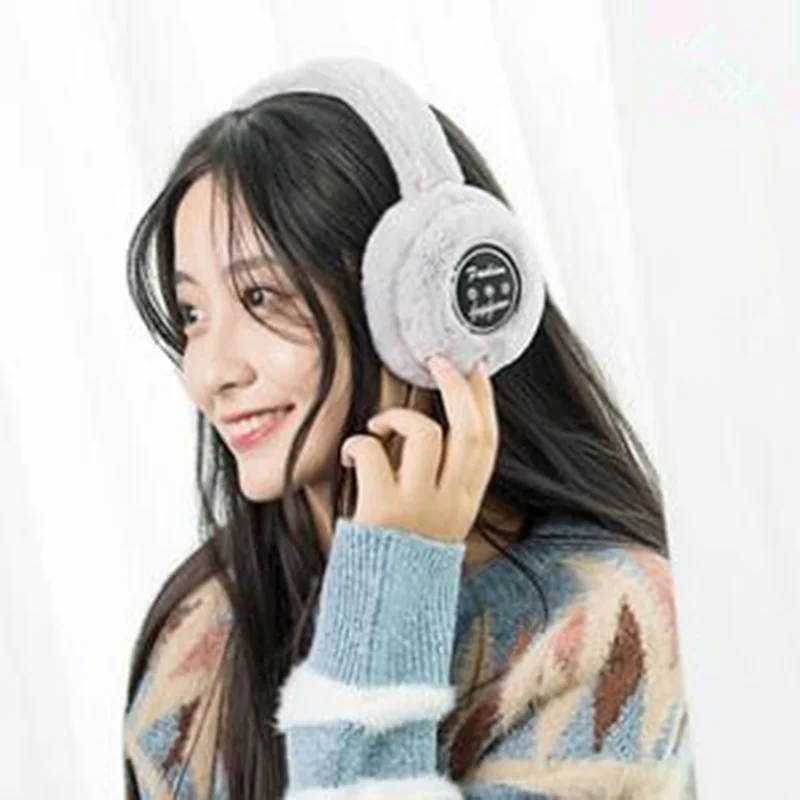 Новинка 2019 зимние наушники Bluetooth для женщин теплые умные наушники|Женские