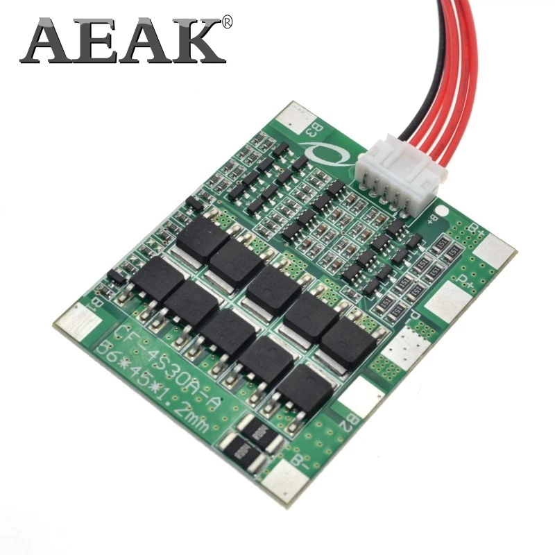 AEAK 4S 30A 14 8 в литий ионная литиевая батарея 18650 BMS пакеты Щит защиты печатной платы