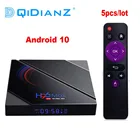 5 шт. Android 10 ТВ-приставка H96 Max Allwinner H616 4K Smart TV Box 2,4G  5G Wifi BT4.0 H96Max медиаплеер Android телеприставка