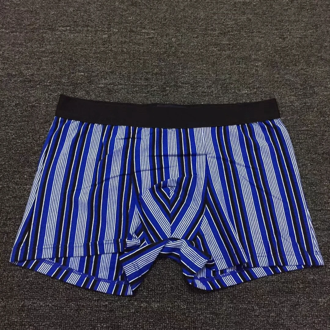 

4Pcs Fashion Men Boxers Underwear Sexy U Convex Brand Designer Gay Cuecas Cotton Short Boxers Men Stripe Under Panties