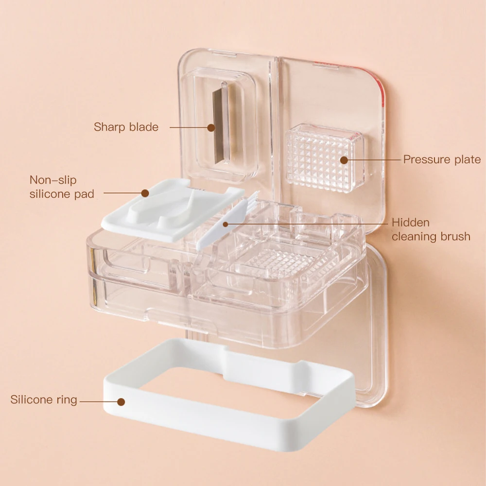 

4 In 1 Medicine Pill Holder Tablet Cutter Splitter Pill Case Mini Useful Portable Storage Box Pill Tablet Pill Cutter Divider