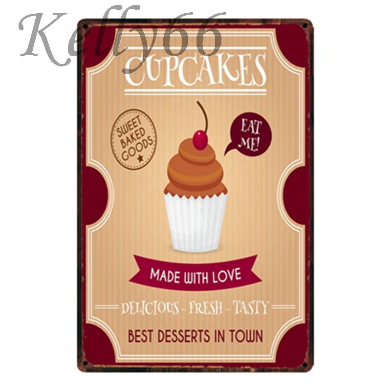

[ Kelly66 ] Cupcake Wall Poster Art Morden Painting 20*30 CM Size y-1509