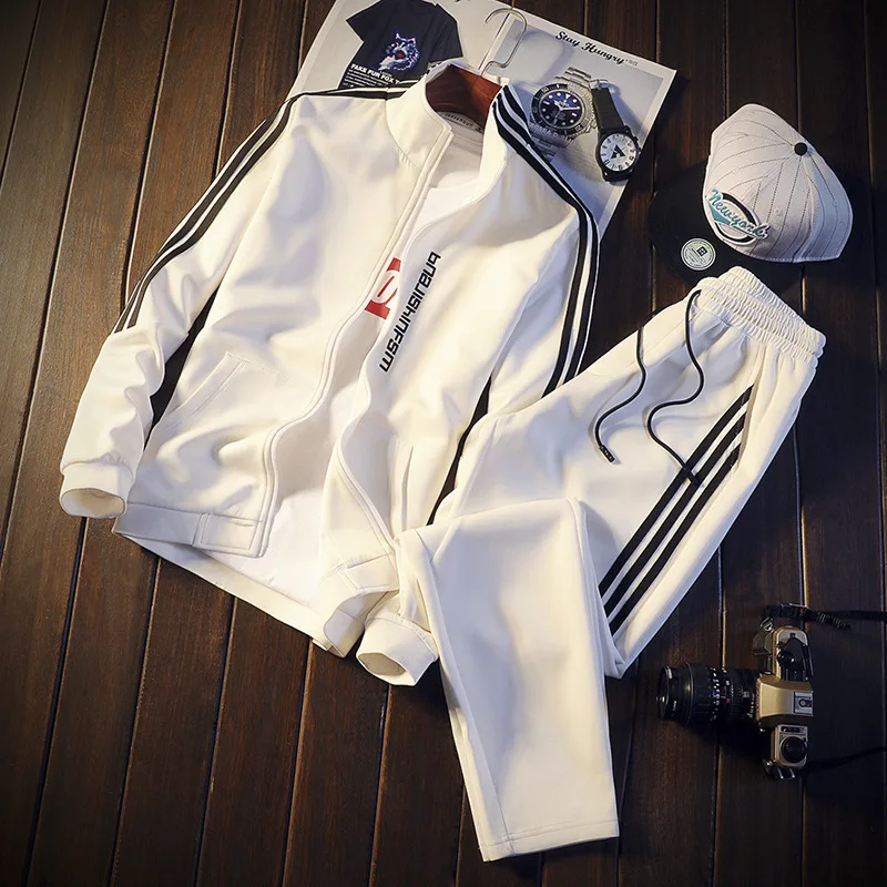 Мужской осенне зимний комплект для бега толстовка с длинными рукавами и