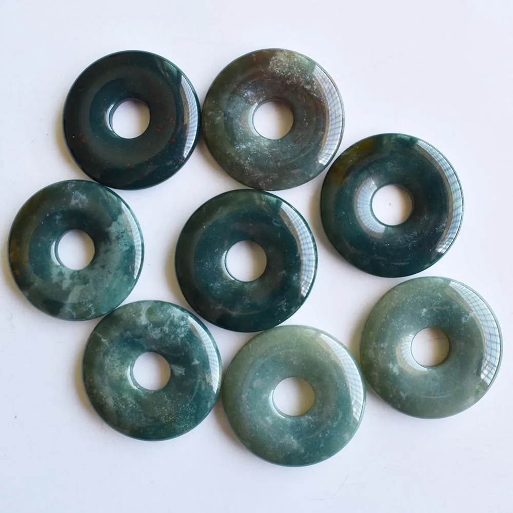 Высокое качество натуральный тигровый глаз камень индийский оникс пончик