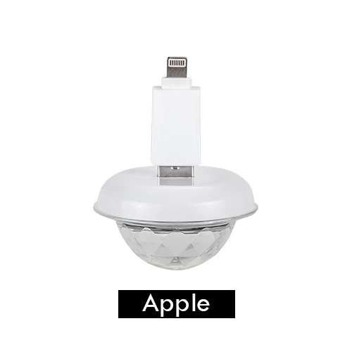 Apple Мини светодиодное оборудование для дискотек Портативный USB сценические вечерние украшения DC 5V 5W USB волшебный шар домашнее караоке красочный эффект DJ свет - Цвет: Apple