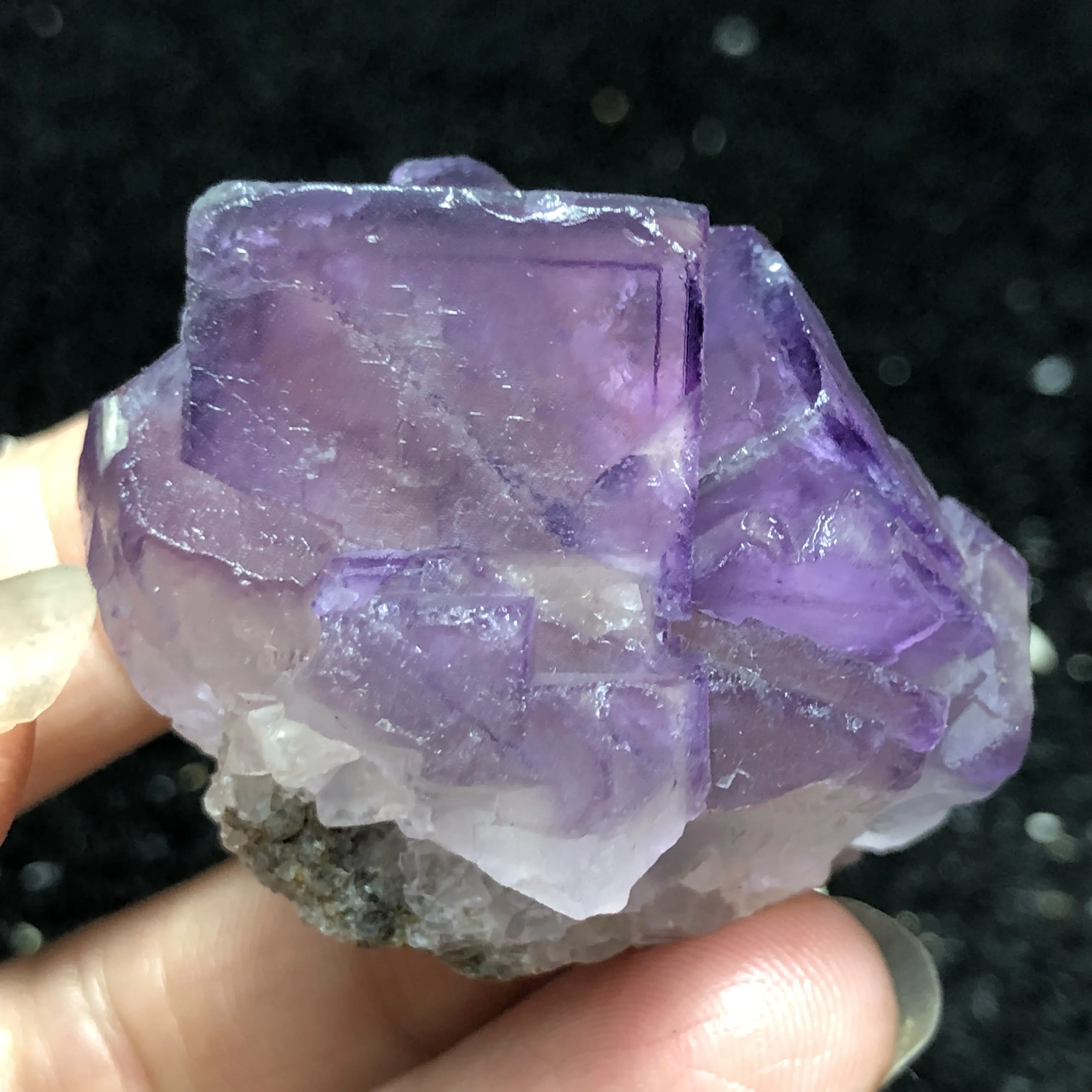 

40.5gNatural rare purple fluorite cluster mineral teaching specimen CRYSTAL HEALING CRYSTAL QUARTZ GEM home decoration