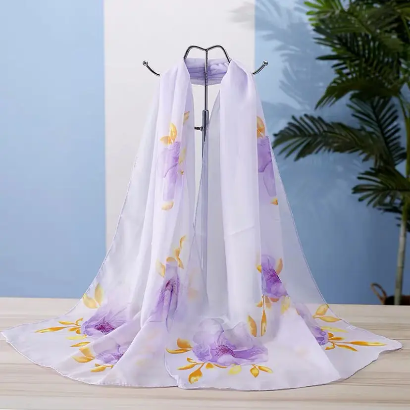 

Scarf long design quality spring and autumn female neck scarf Joker fashion female satin pink 150*50cm