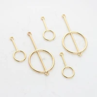10pcslot 2018 new zinc alloy charms hollow circle charms connector for diy earrings jewelry making finding accessory