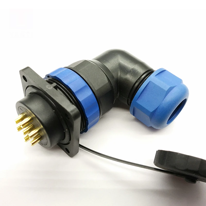 Водонепроницаемый авиационный соединитель IP68 штекер и гнездо 3 5 7 9 12 16 19 24 26Pin 28 мм