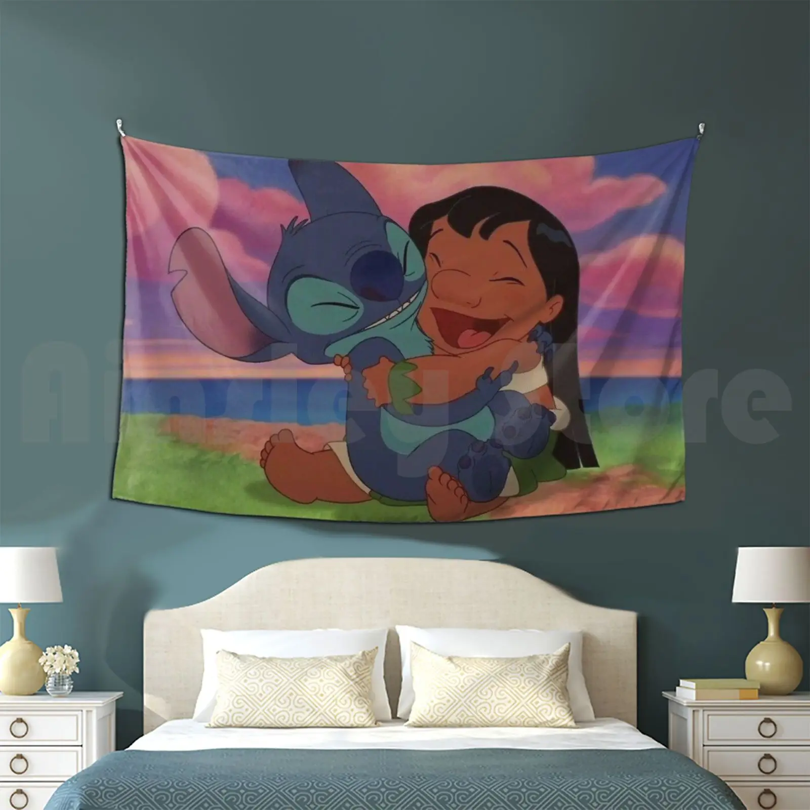 

Tapestry Living Room Bedroom Lilo Kawaii Cute