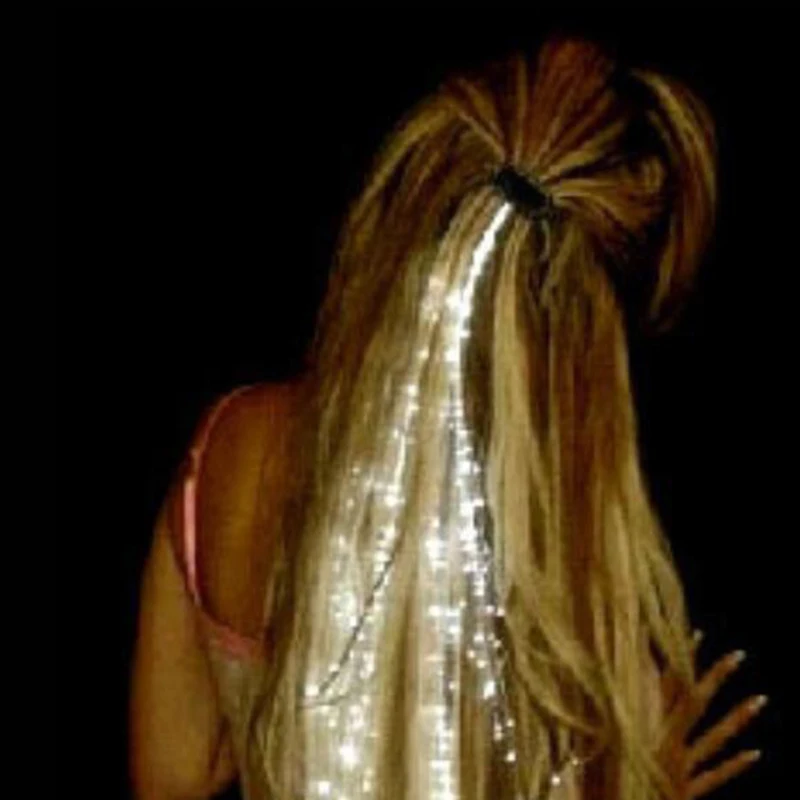 

100Pcs Christmas LED White Hair Clip Braid Extension Novelty Decoration Wedding Hairstyle Birthday Party Decoration