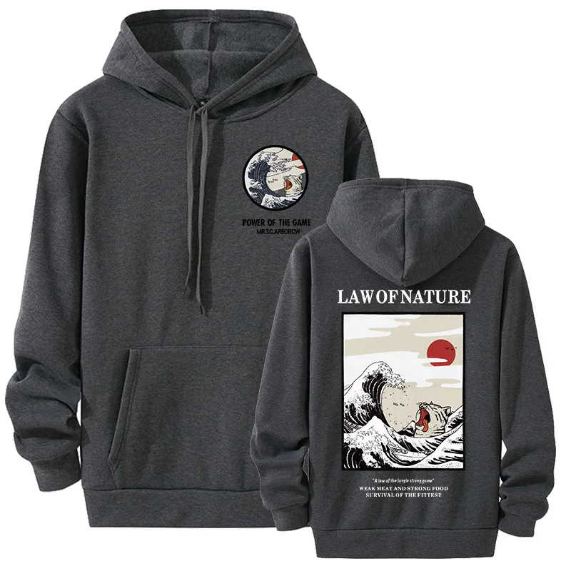 Флисовые Толстовки с вышивкой в японском стиле повседневные свитшоты хип-хоп