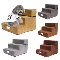 dog stairs pet 3 steps stairs for small dog cat dog house pet ramp ladder anti slip removable dogs bed stairs pet supplies