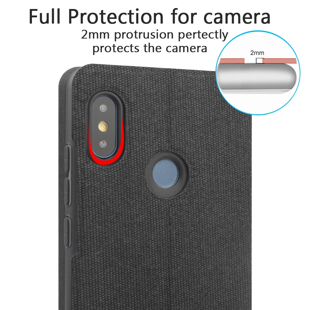 

Luxury case For Xiaomi Redmi S2 Case Flip Fabric wallet Cases Global Version Xiaomi Redmi S2 3GB 32GB Moblie Phone 5.99 Cover