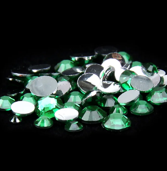 

Malachite green Color 2mm,3mm,4mm,5mm,6mm Facets FlatBack Resin Rhinestone Nail Art Garment Decoration Stones/Beads