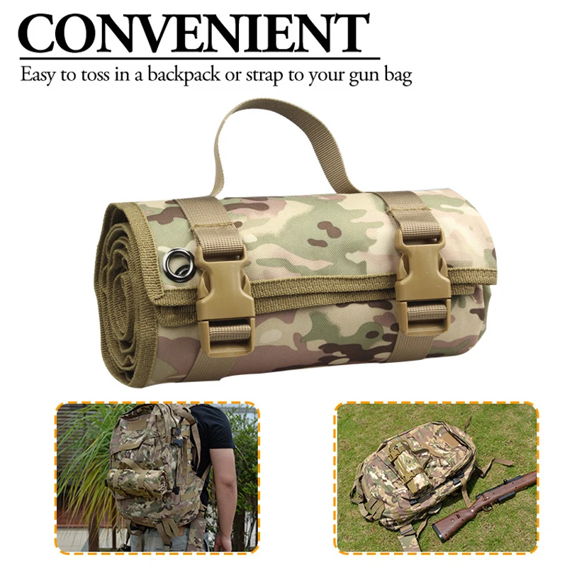 

molle Outdoor Tactical Shooting Pad Academy Training Camping Blanket Anti-Slip Shooting Mat Field Dinner Pad for hunting airsoft
