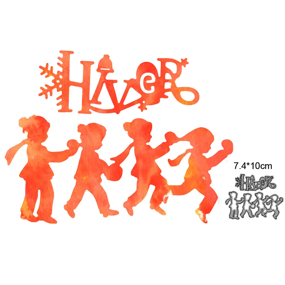 

Metal Cutting Dies Cut Mold Christmas Children Decoration Scrapbook Paper Craft Knife Mould Blade Punch Stencils