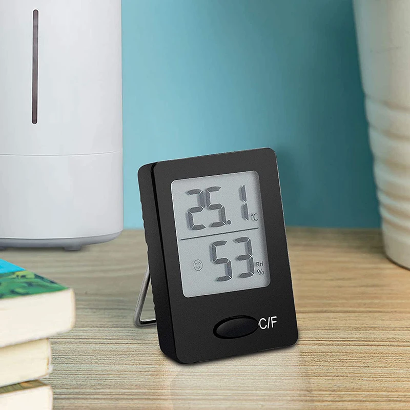 

Digital Thermometer Hygrometer Thermal Hygrometer Indicator Temperature and Humidity Meter for Interior Baby Room Living Room
