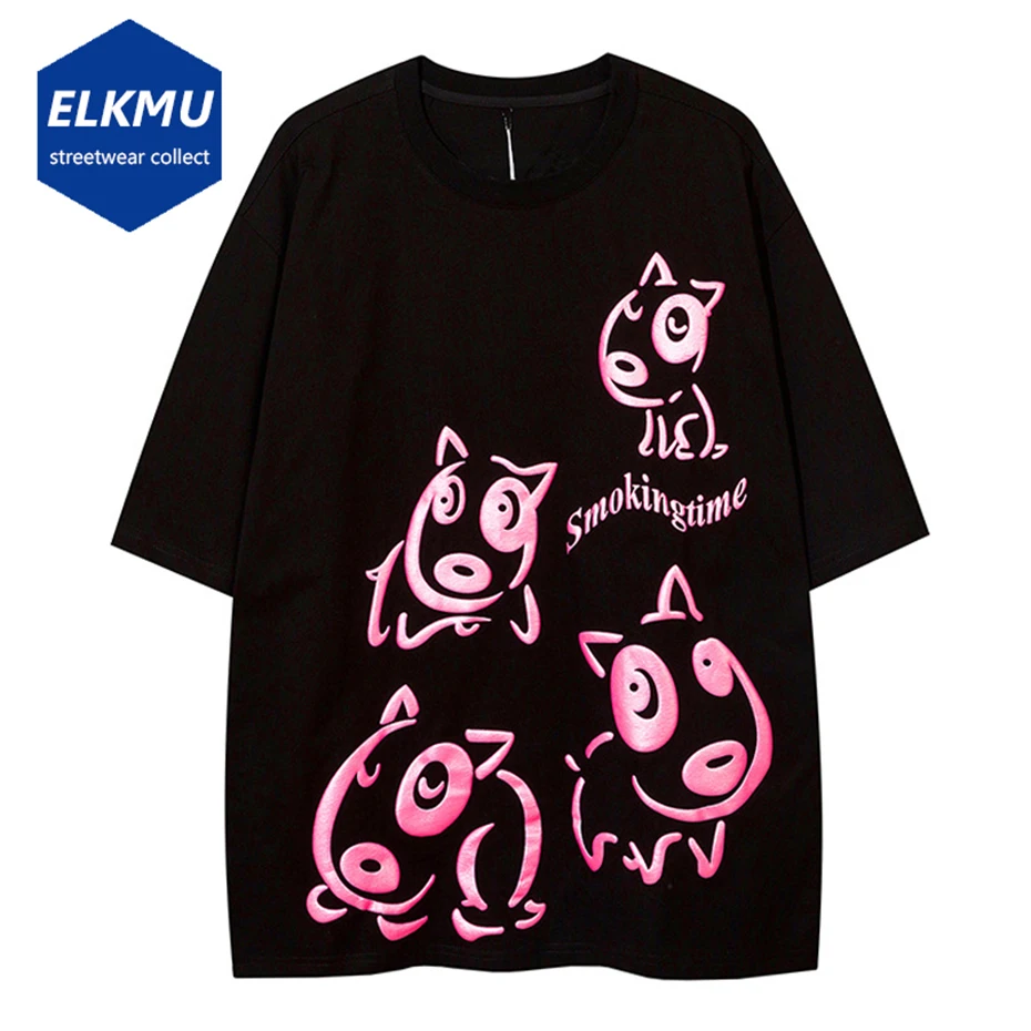 

Футболки с принтом, женская футболка в стиле хип-хоп, черные хлопковые повседневные футболки с коротким рукавом, футболки большого размера ...