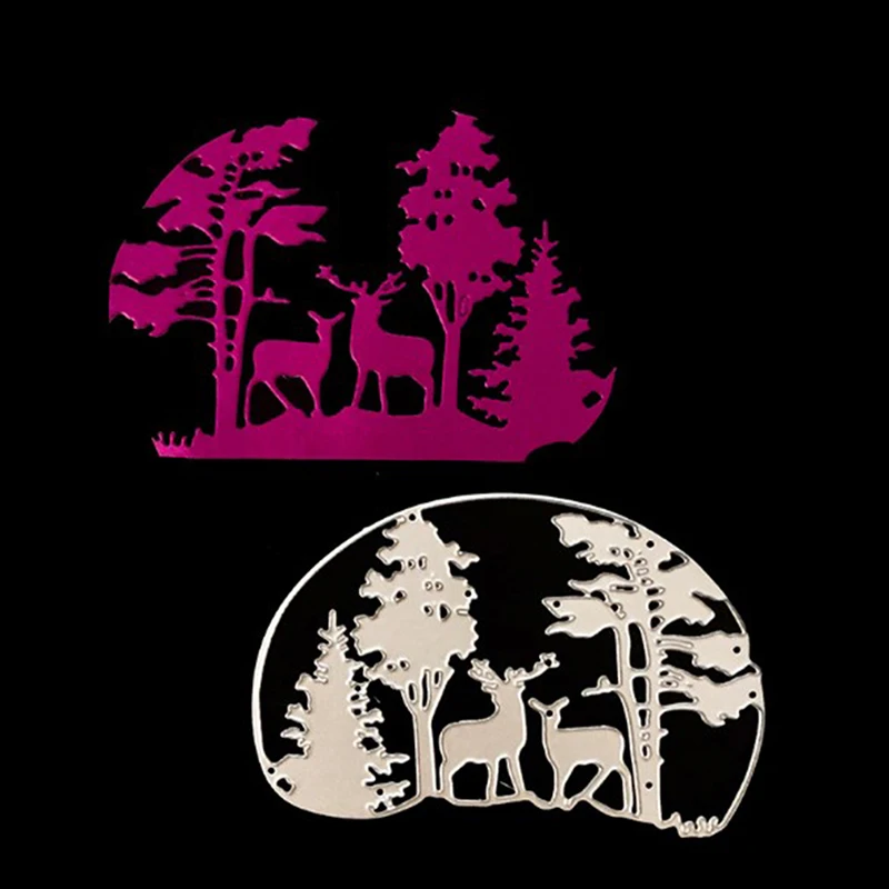 Новинка рамка в виде рождественской елки животного оленя металлические штампы