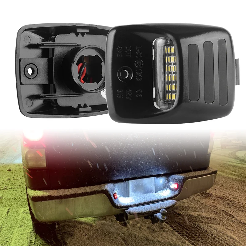 DERI полный светодиодный номерной знак света Эксклюзивный Красный Oled пробки СИД