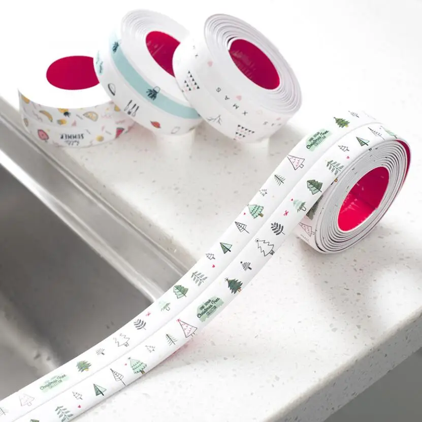 Милый мультяшный ПВХ кухонные наклейки на раковину водонепроницаемый стойкий к