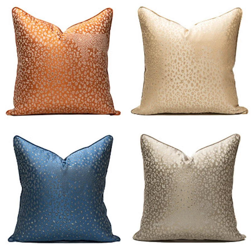 Роскошный атласный жаккардовый чехол с леопардовым принтом для домашнего дивана