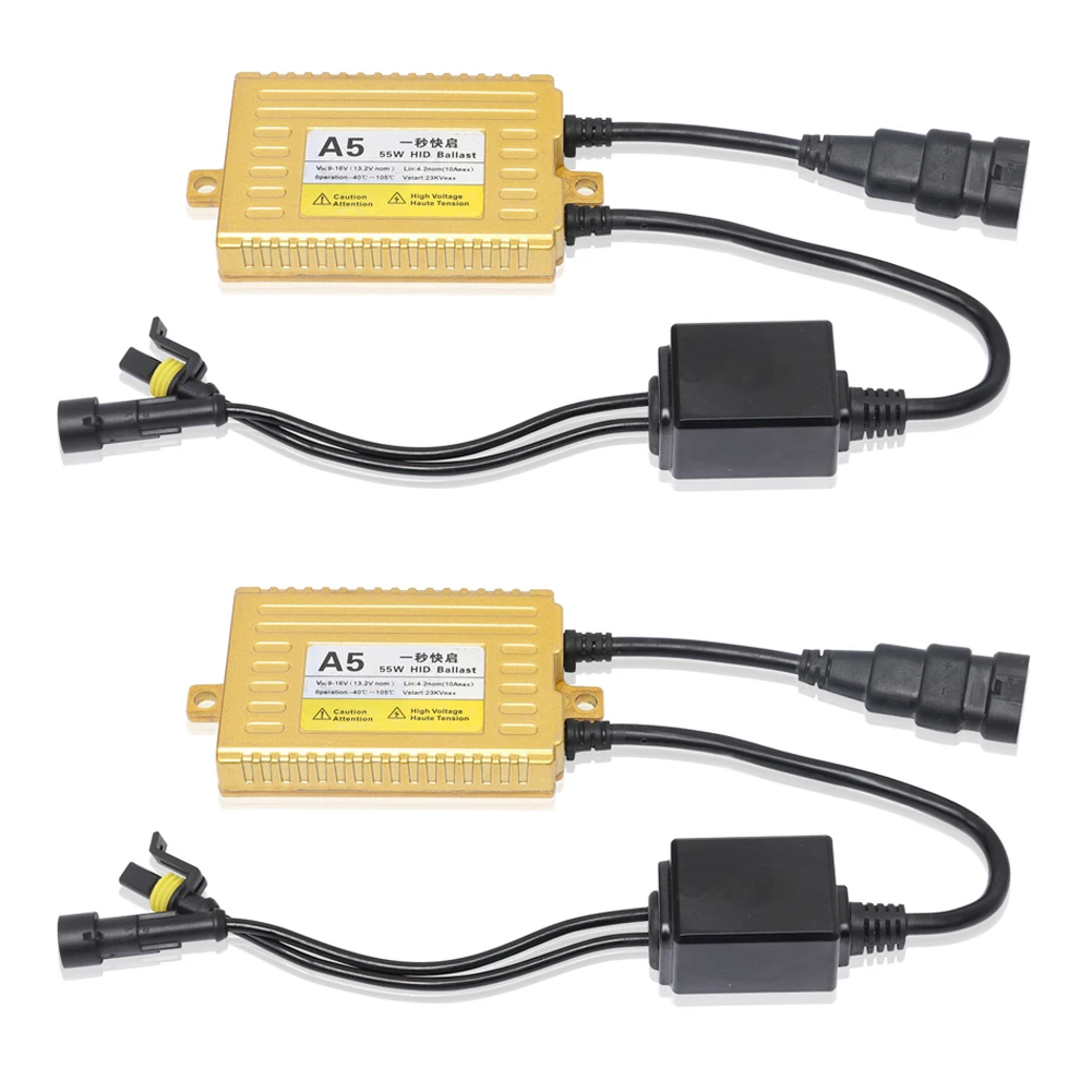 2 шт. 12V hid ксеноновый балласт H7 AC 55 Вт Цифровой тонкий Xenon Hid электронный зажигания
