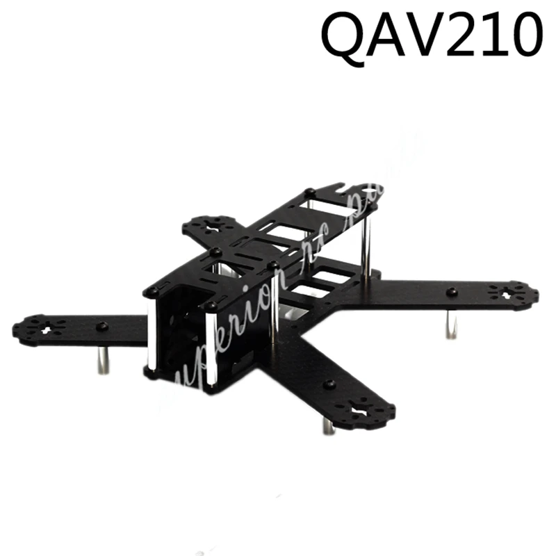 Мини Квадрокоптер 210 мм QAV210 180 QAV180 из чистого углеродного волокна с рамкой для LS FPV