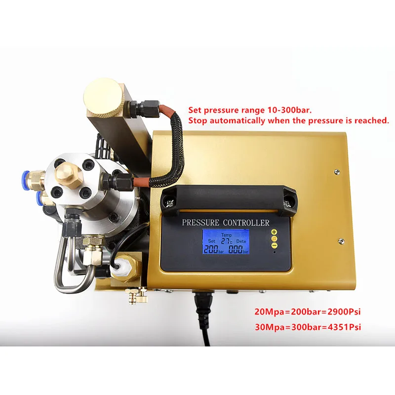 Воздушный компрессор высокого давления 220 В 30 мпа 300 бар электрический 4500 Psi умный
