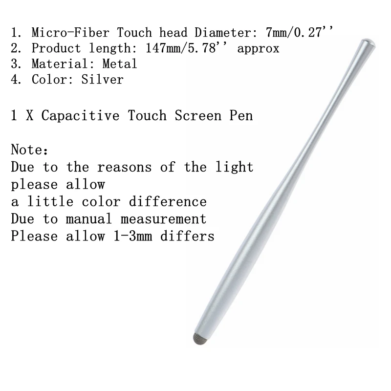 

Hot Sale Universal Capacitive Stylus Pen Touch Screen Multi-Function Pen For iPhone/iPad/Tablet/PC Drawing Capacitive Pencil New