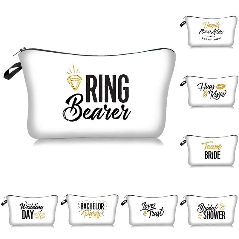 Команда надпись Bride tribe для макияжа Подарочная сумка предложение подружки