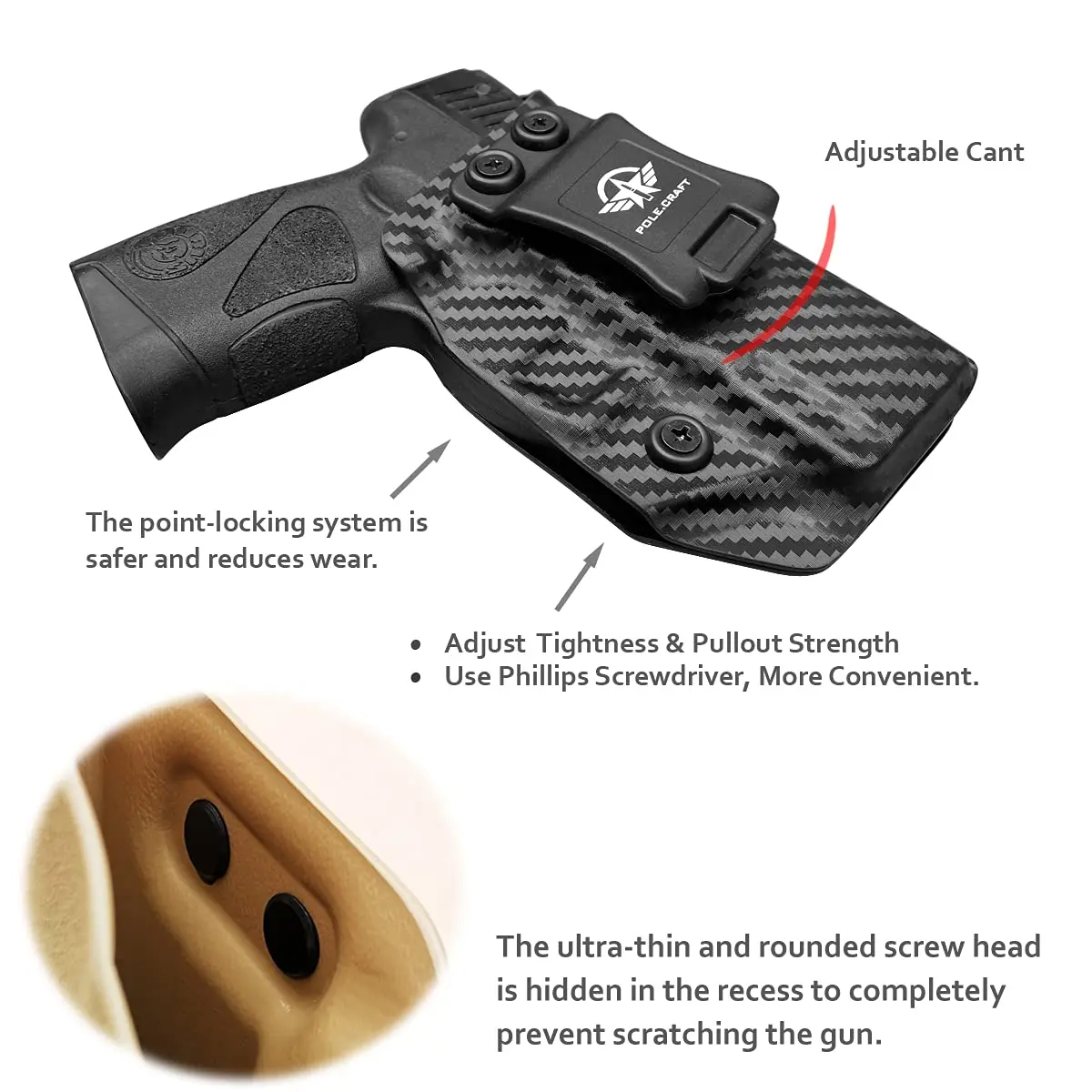 Taurus G3C Holster G2C IWB Kydex Carbon Fiber For / G2S PT111 PT140 9mm/.40 | Спорт и развлечения