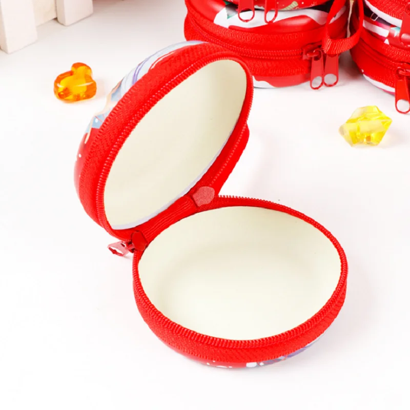

Christmas Tree Decorations Tinplate Zero Wallet Children's Round Storage Iron Box Can Hold Candy