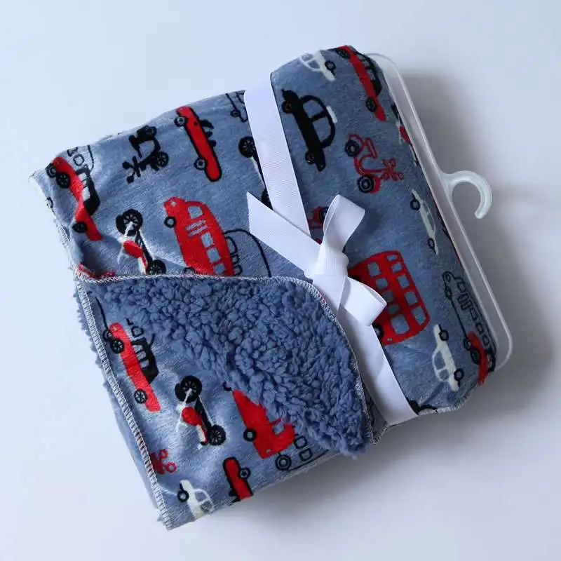 Детское одеяло модные детские флисовые одеяла кораллового цвета мультяшный